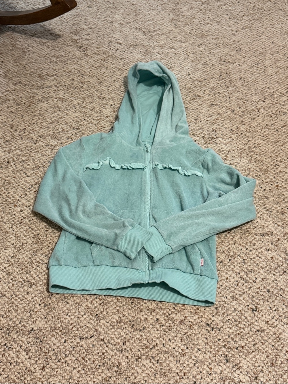 Ruffle butts Terri cloth sweatshirt with a cute ruffle detail